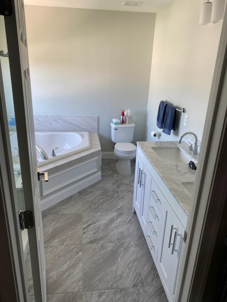 Bathroom with tub