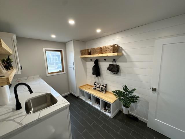 Laundry Room with bench